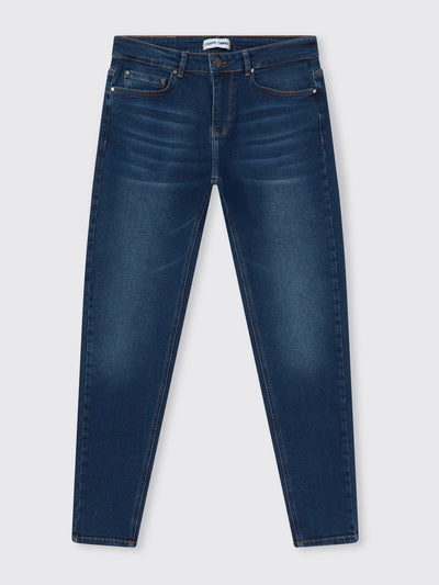 Navy Blue Slim Tapered Jeans