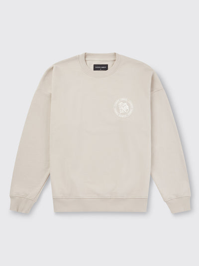 Badge Icon Sweatshirt Cream