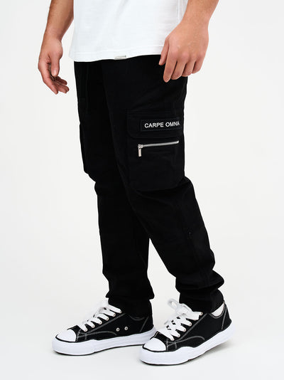 Relaxed Cargo Pants Black